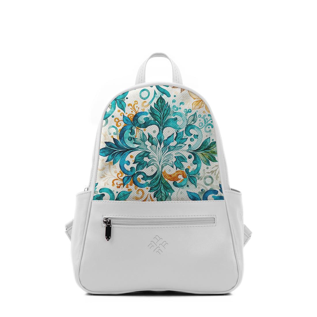 White Vivid Backpack Watercolor - CANVAEGYPT