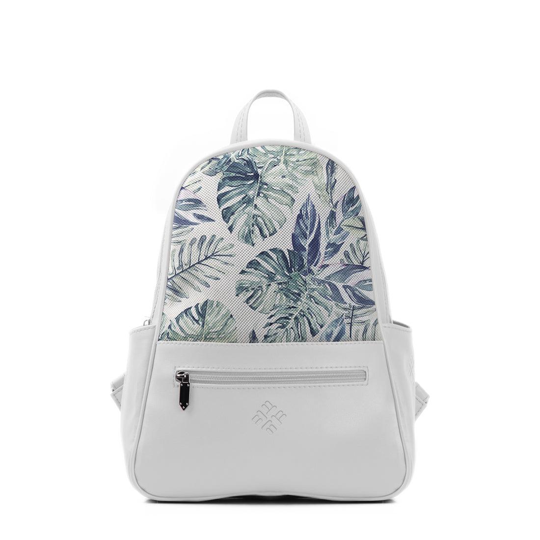 White Vivid Backpack Watercolor Tropical - CANVAEGYPT