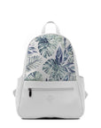 White Vivid Backpack Watercolor Tropical