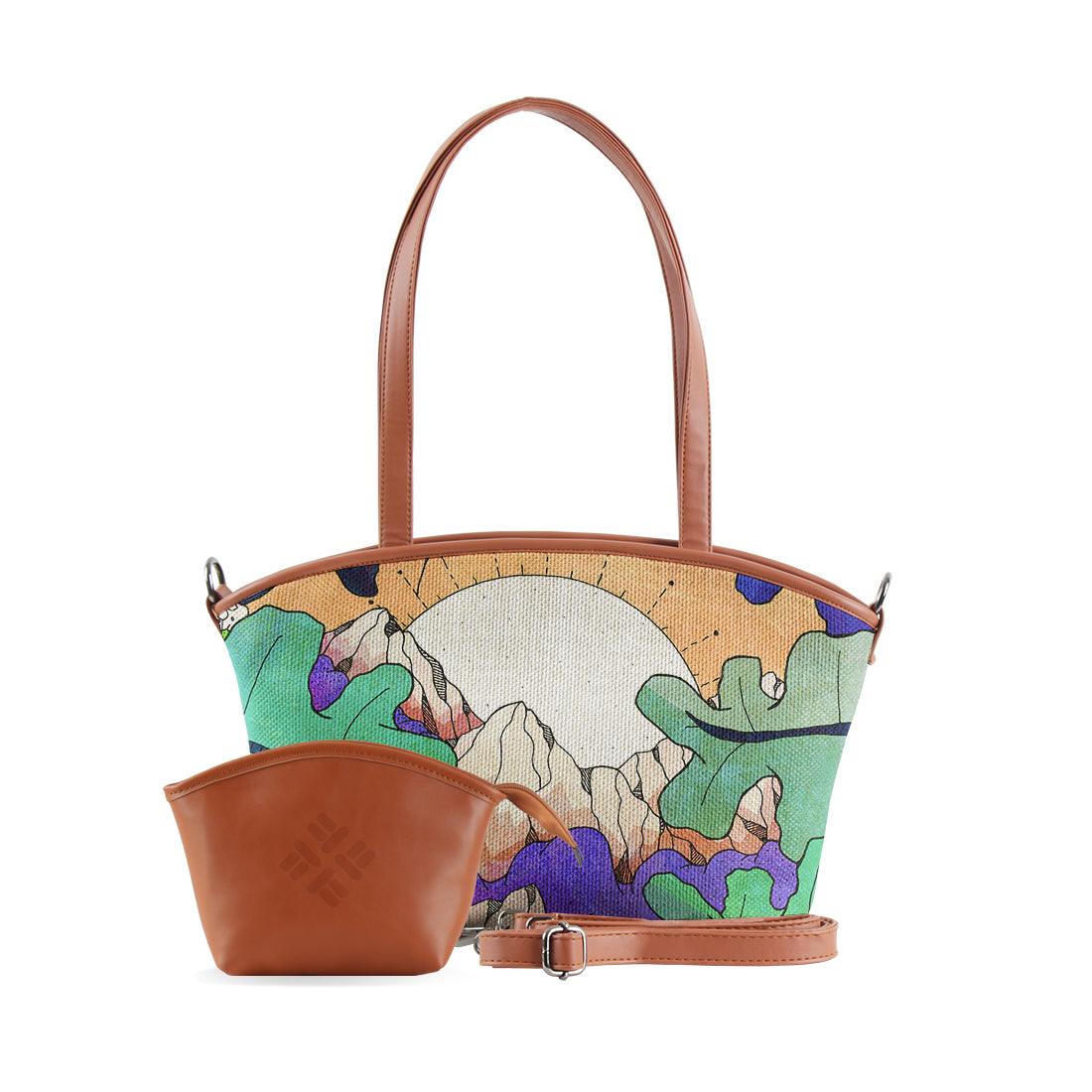 Wide Tote Bag Jungle mountains - CANVAEGYPT