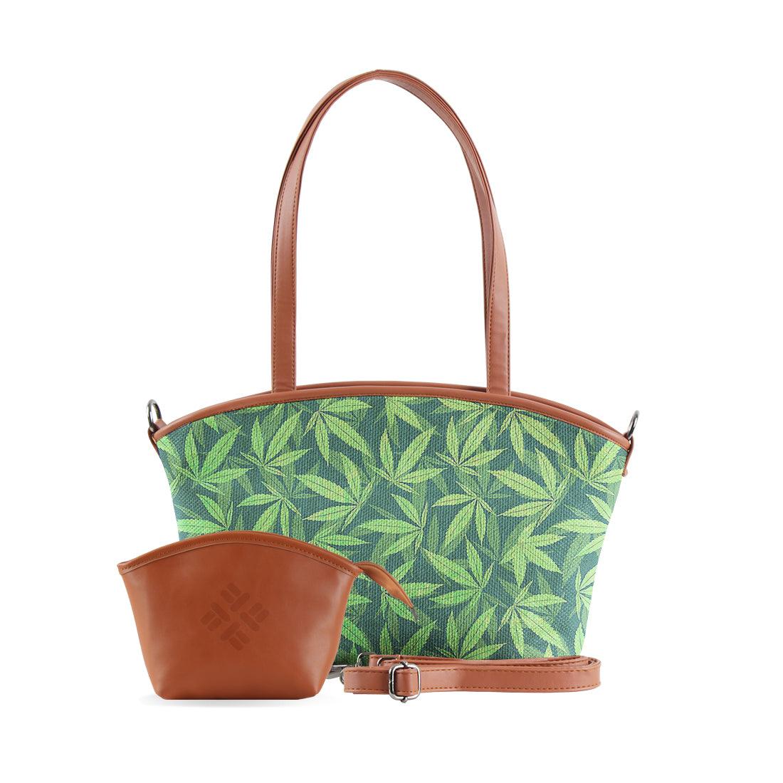 Wide Tote Bag Marijuana Beach - CANVAEGYPT