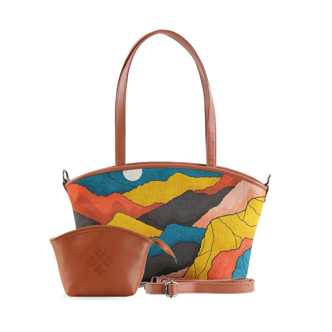 Wide Tote Bag Mountain fields - CANVAEGYPT