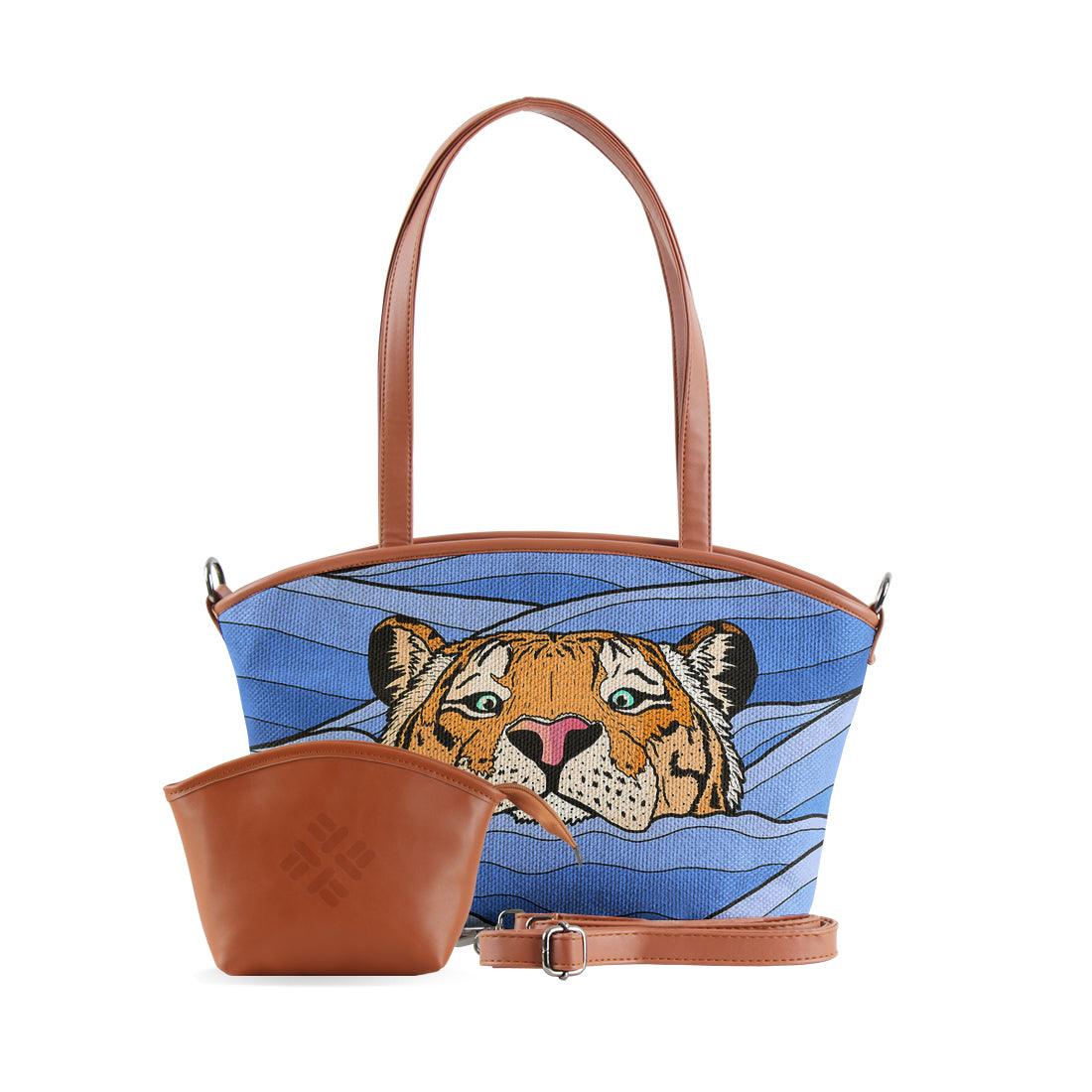 Wide Tote Bag Sea tiger - CANVAEGYPT