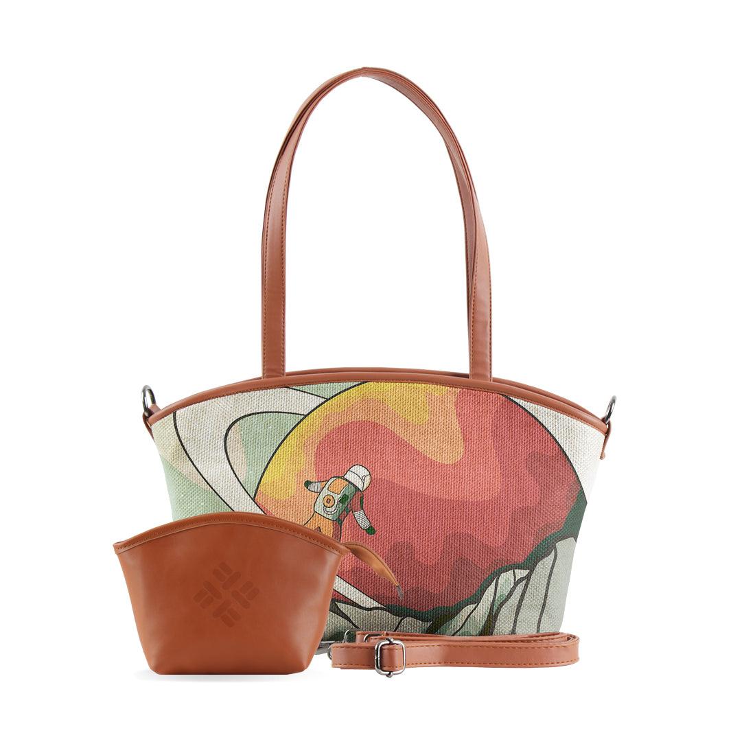 Wide Tote Bag The space walk - CANVAEGYPT