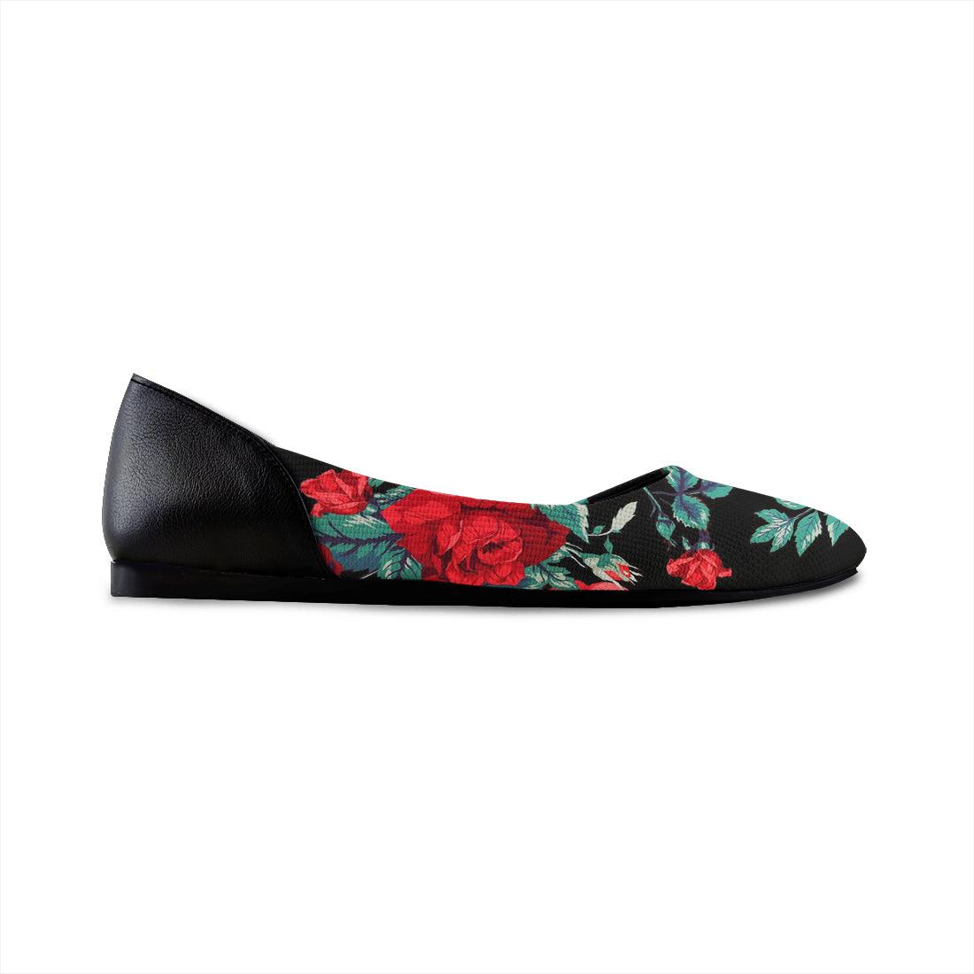 Flat Women's Shoes Flowers - CANVAEGYPT