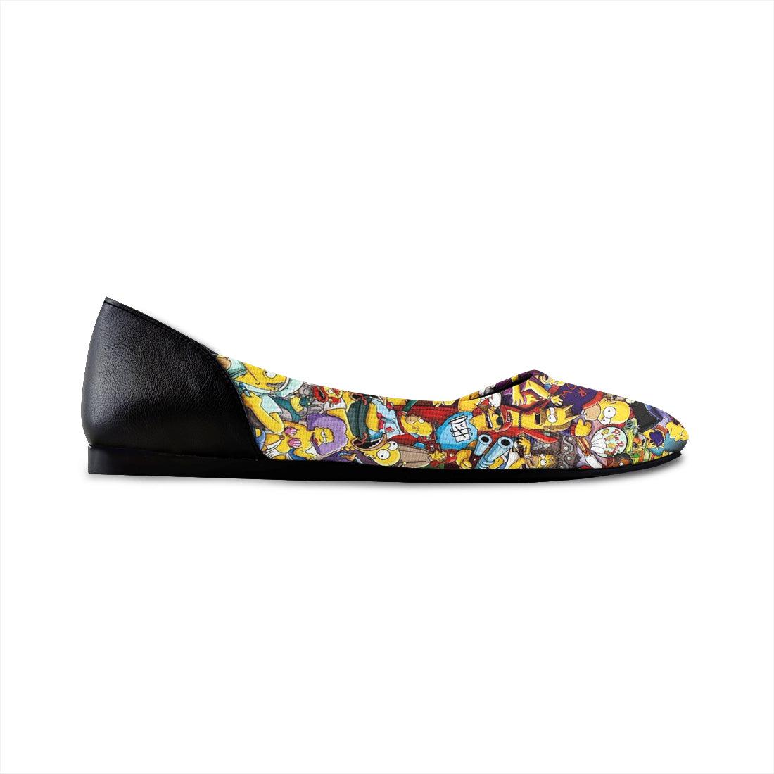 Flat Women's Shoes The Simpsons - CANVAEGYPT