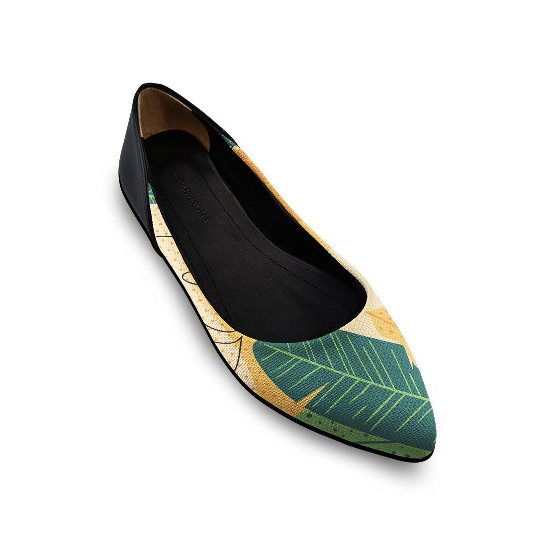 Flat Women's Shoes Bigger leaf - CANVAEGYPT