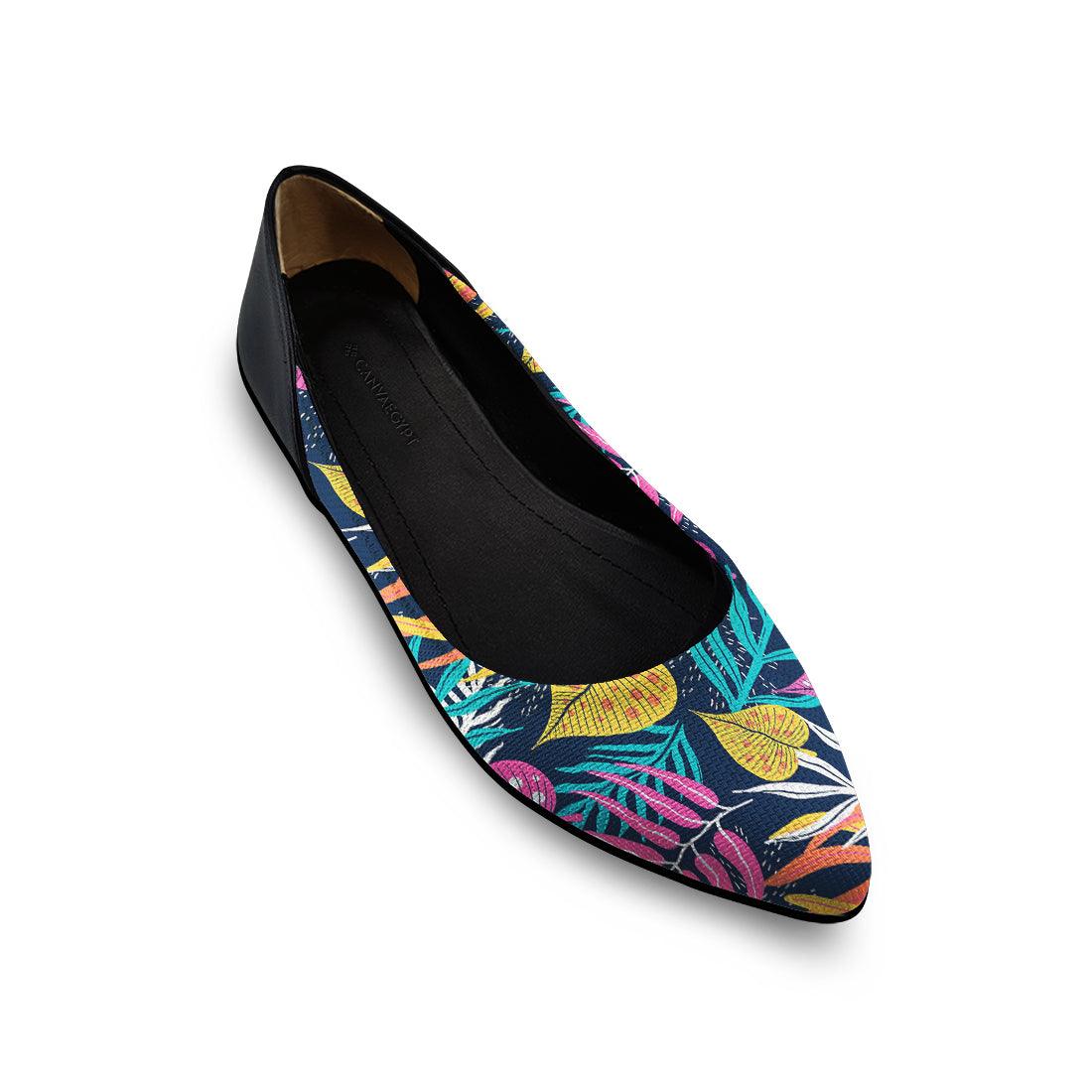 Flat Women's Shoes Colorful Garden - CANVAEGYPT