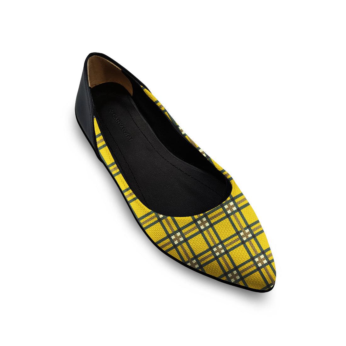Flat Women's Shoes Yellow Pat - CANVAEGYPT