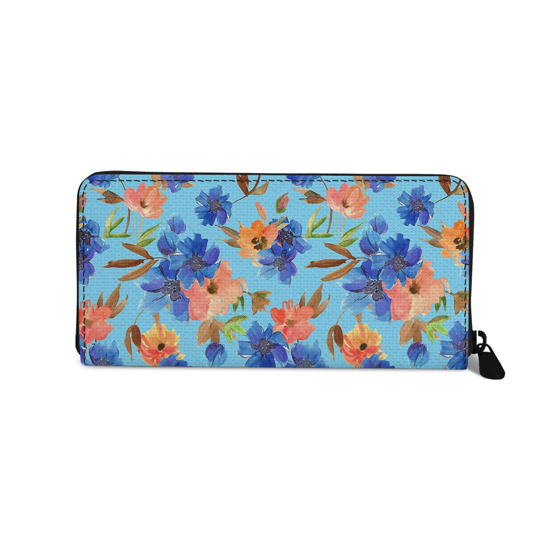 Women's Wallet Watercolor Flowers - CANVAEGYPT