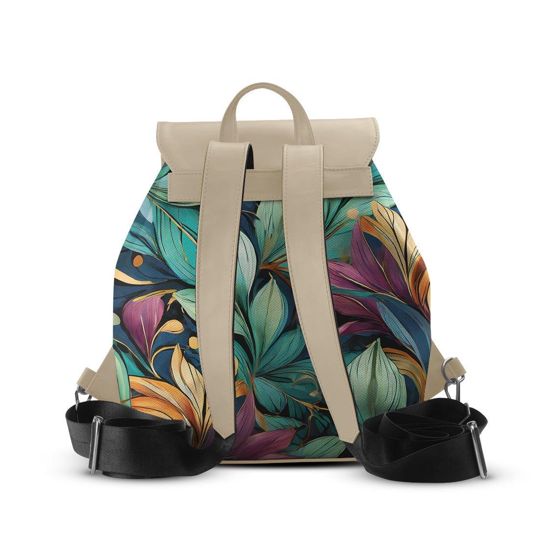 Beige Aurora Backpack Leaf - CANVAEGYPT