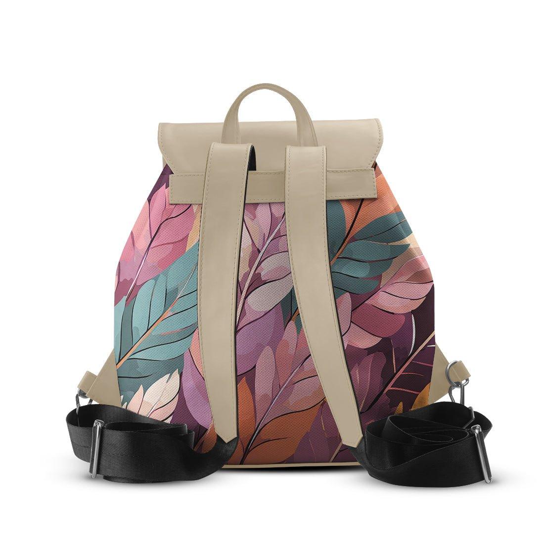 Beige Aurora Backpack Mixed Leaves - CANVAEGYPT