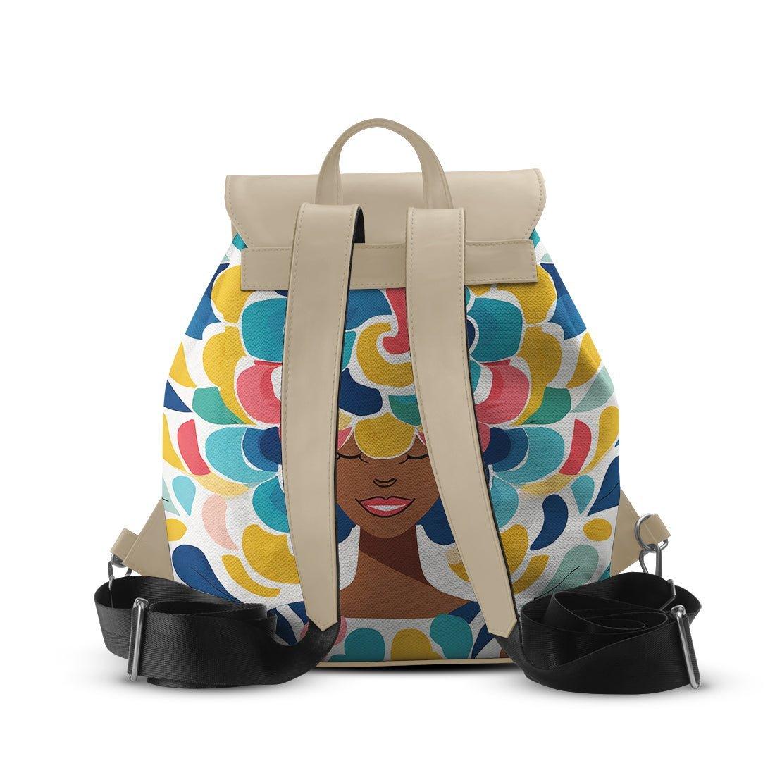 Beige Aurora Backpack Pretty Lady - CANVAEGYPT