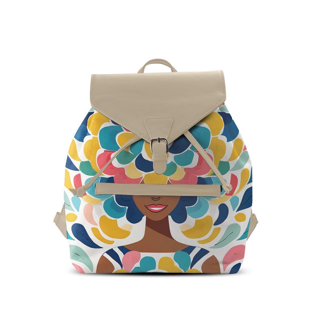 Beige Aurora Backpack Pretty Lady - CANVAEGYPT