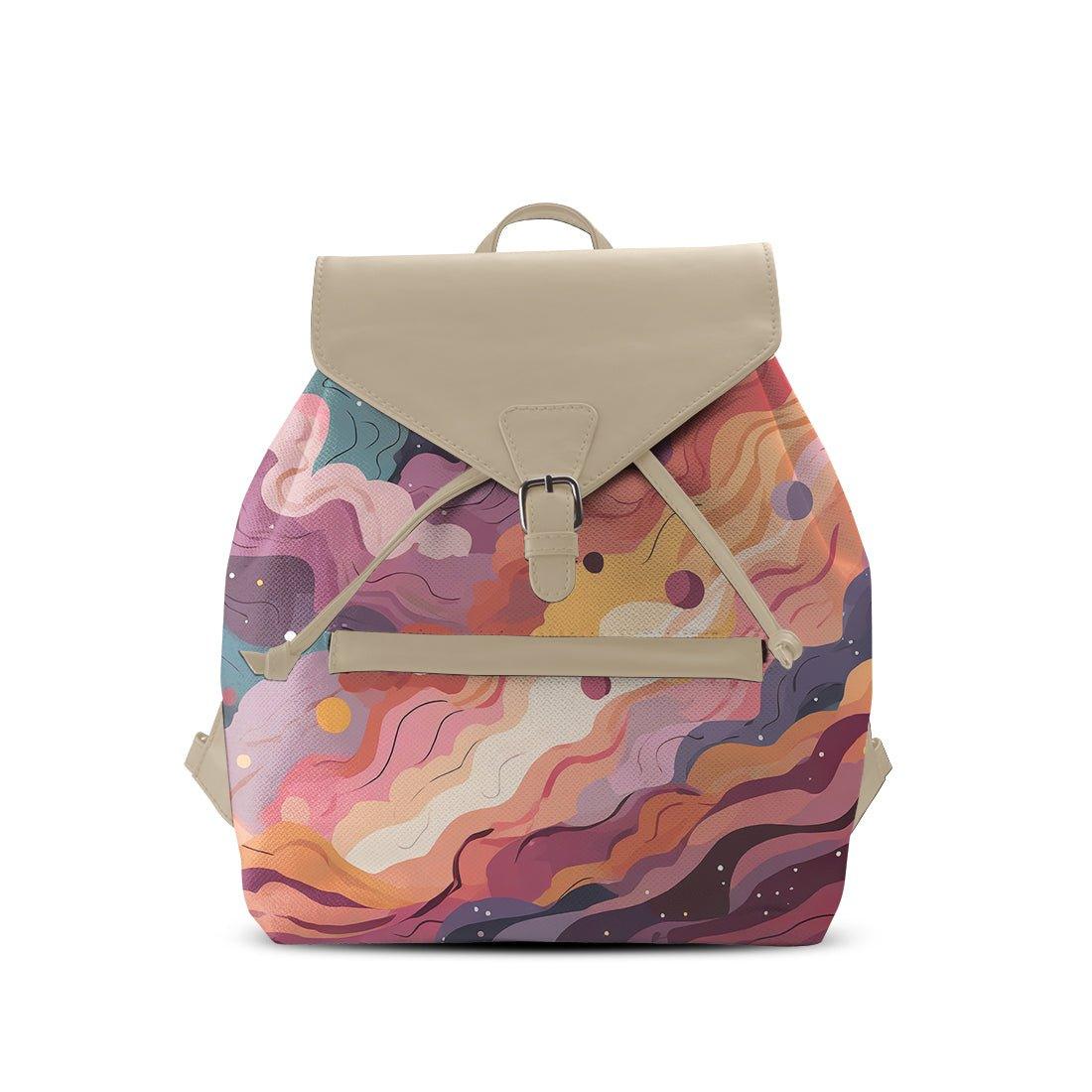 Beige Aurora Backpack Wavy Sky - CANVAEGYPT