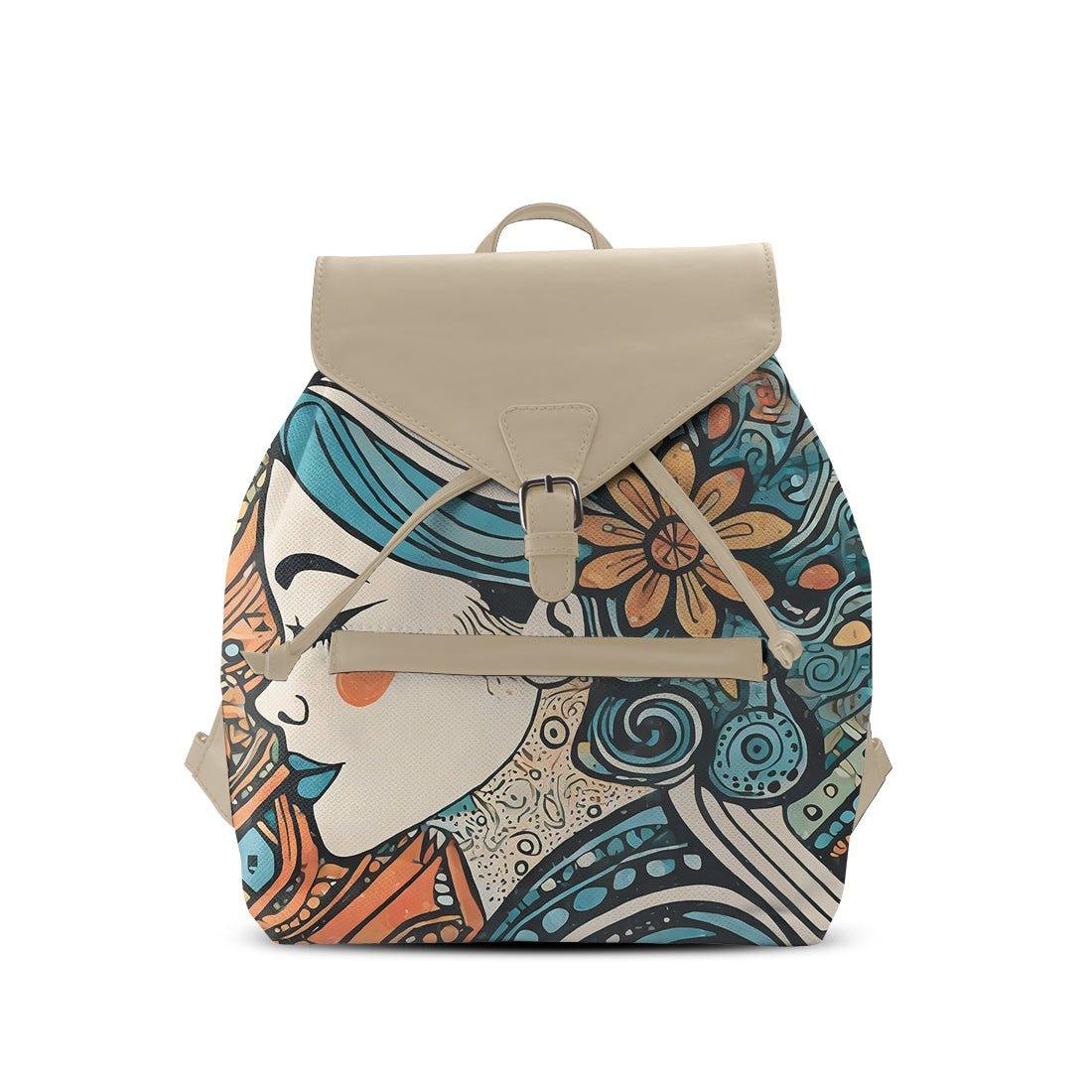 Beige Aurora Backpack Women - CANVAEGYPT