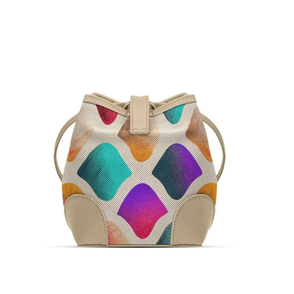 Beige Bucket Bags Colorized