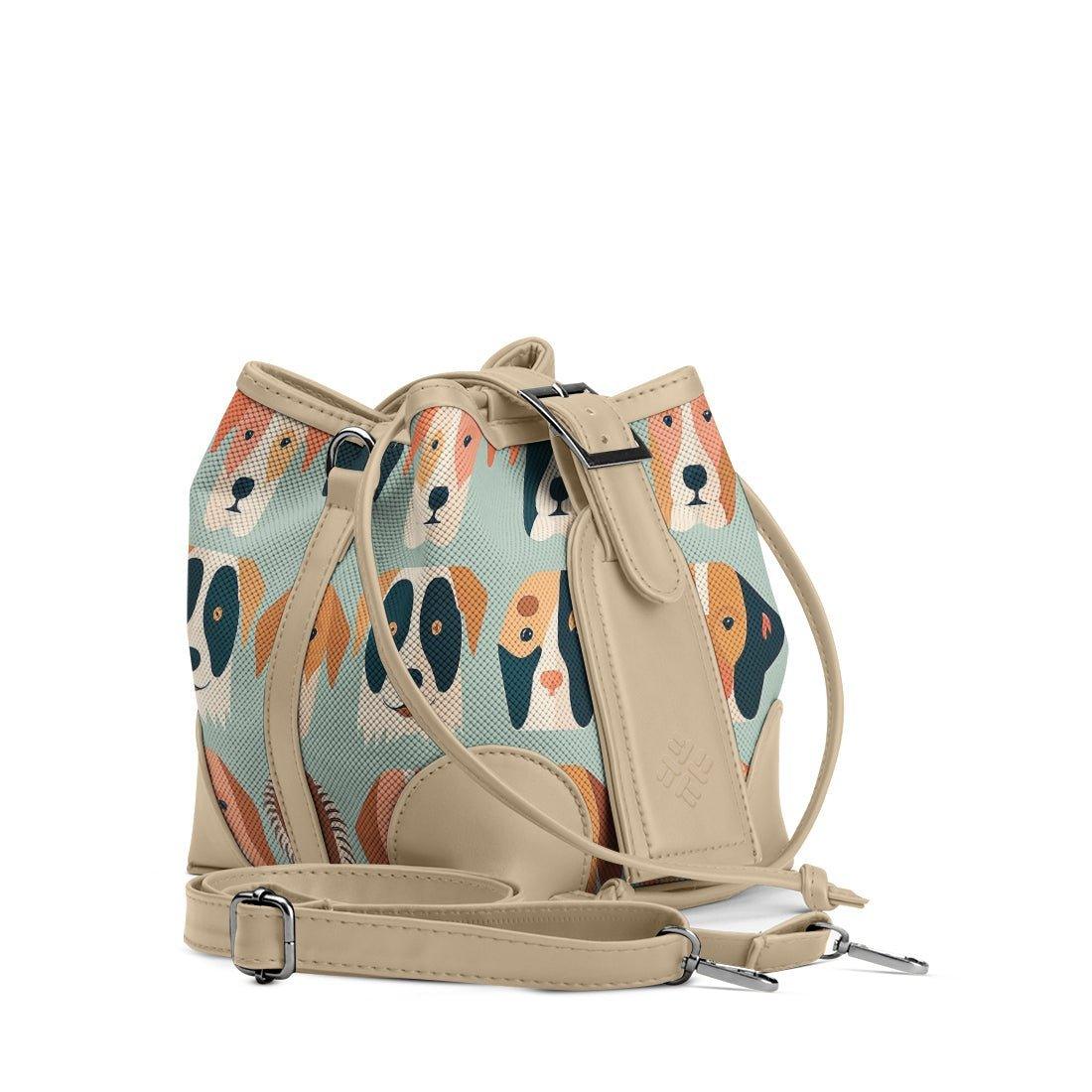 Beige Bucket Bags Dogs - CANVAEGYPT