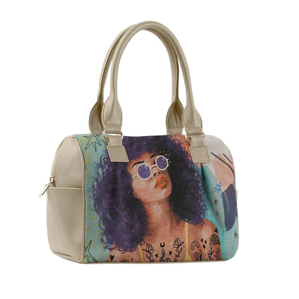Beige Speedy Bag Flamingo Queen - CANVAEGYPT