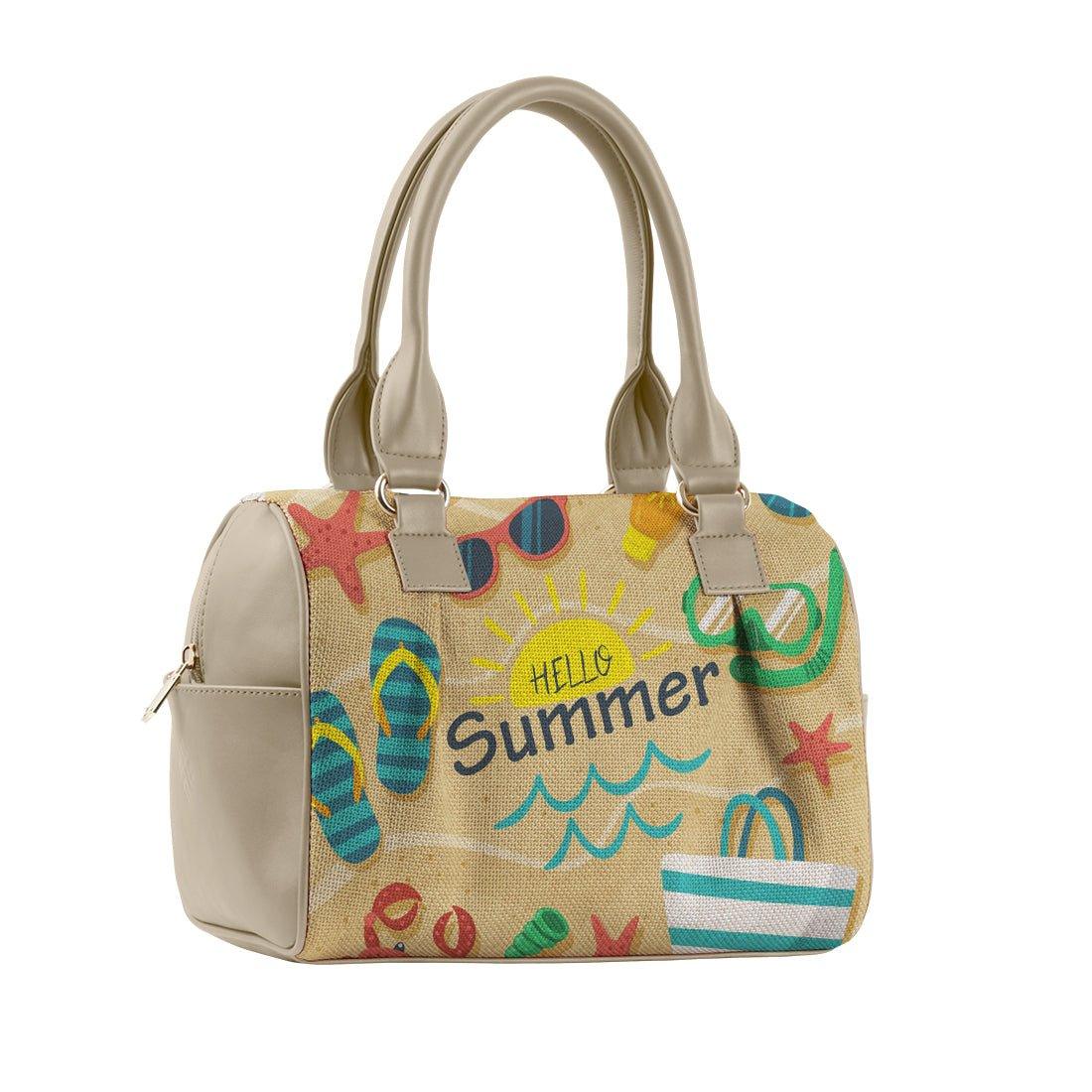 Beige Speedy Bag Hello Summer - CANVAEGYPT