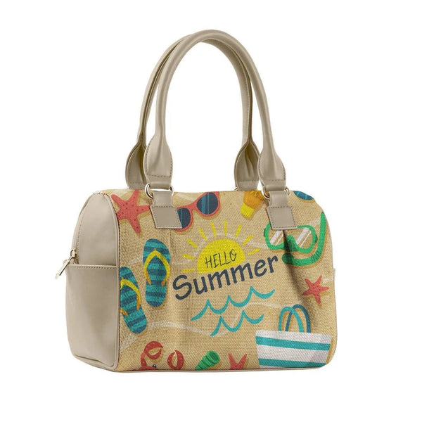 Beige Speedy Bag Hello Summer - CANVAEGYPT