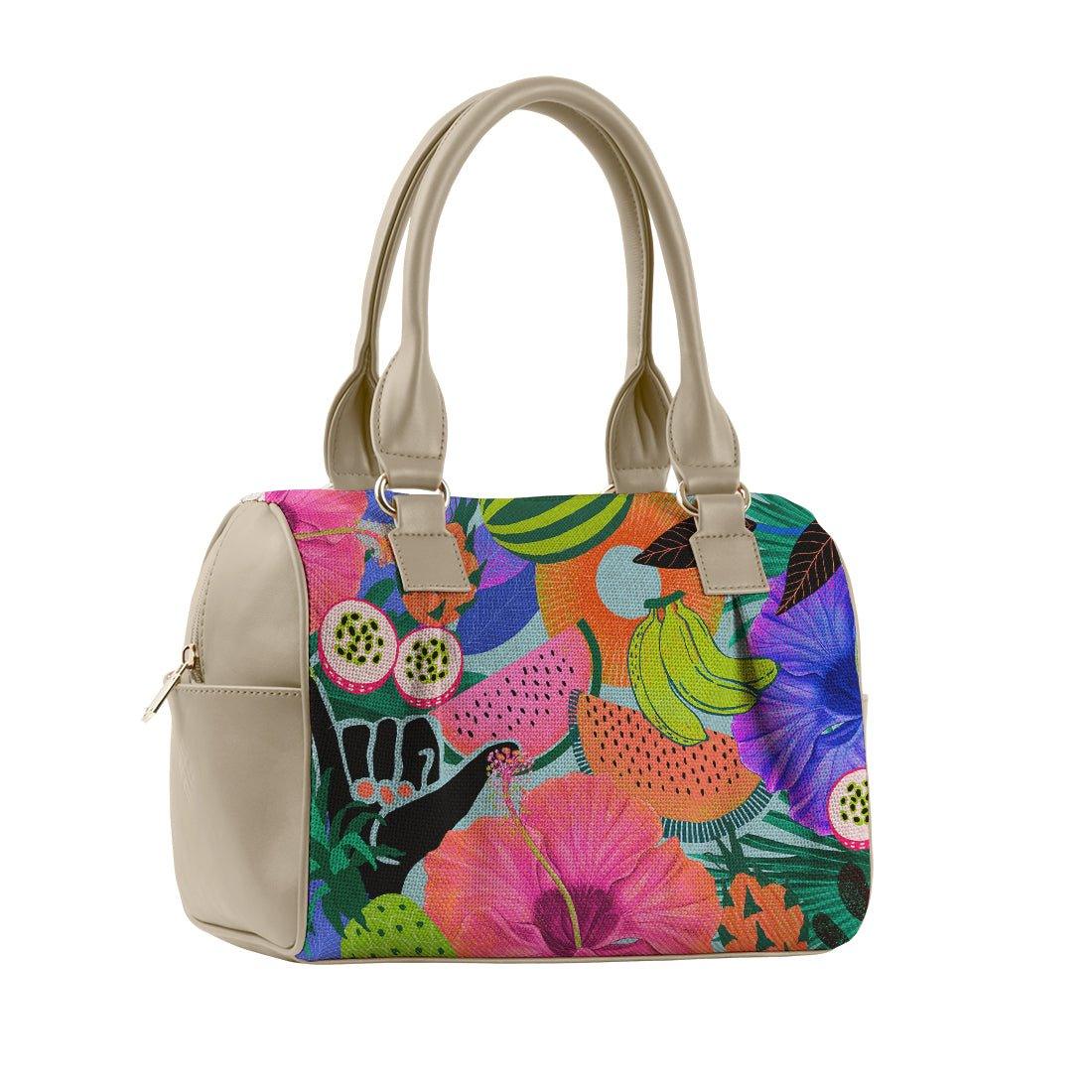 Beige Speedy Bag Summer Pattern - CANVAEGYPT