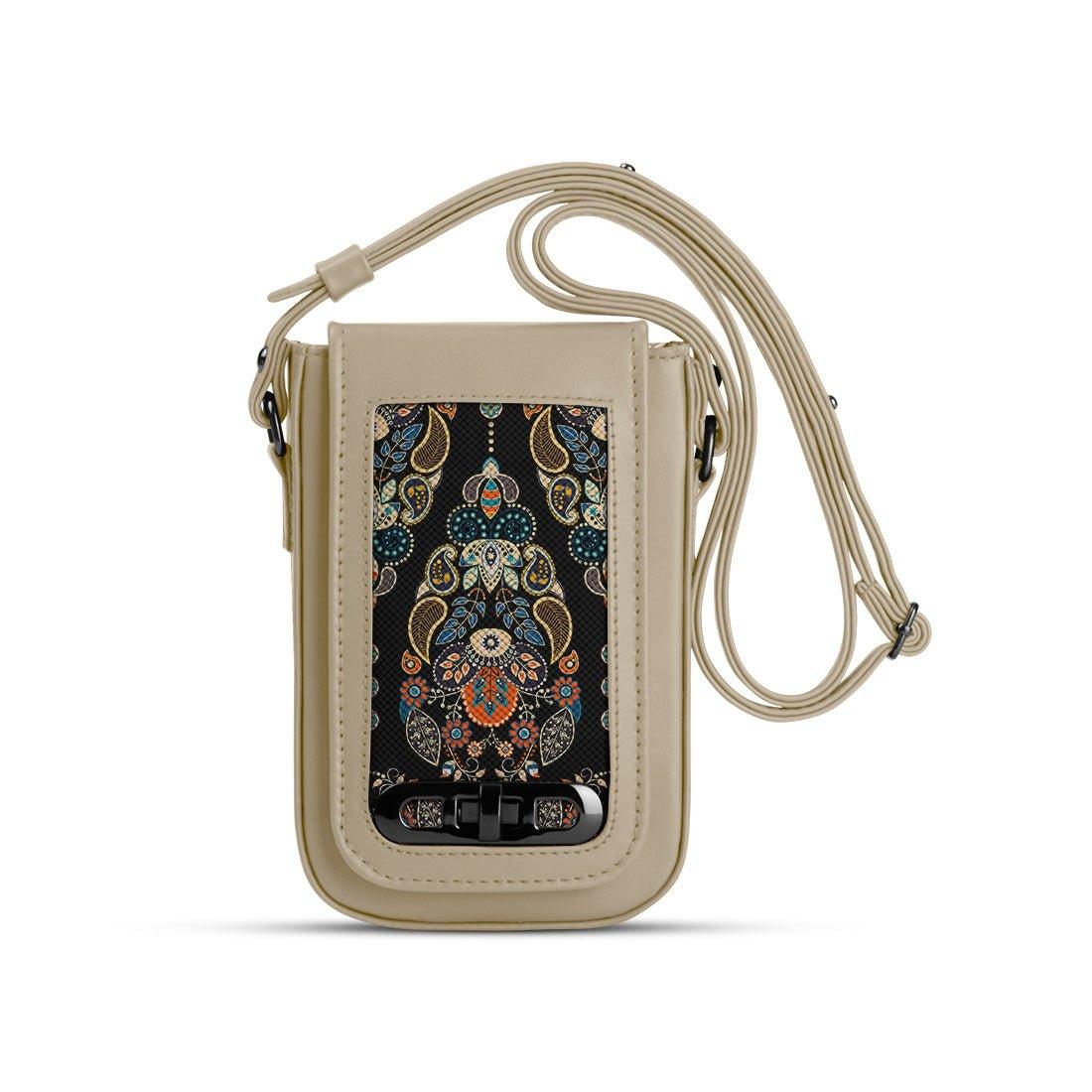 Beige Tagged Crossbag Agy - CANVAEGYPT