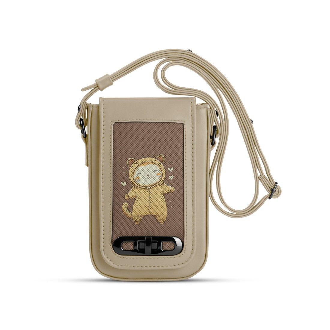 Beige Tagged Crossbag Baby Cat - CANVAEGYPT