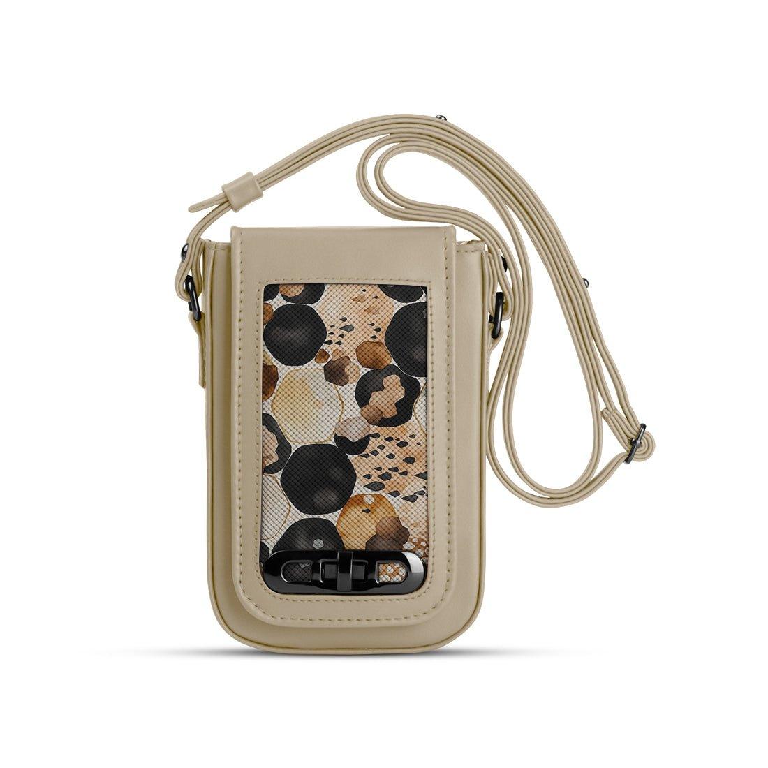 Beige Tagged Crossbag Circles - CANVAEGYPT