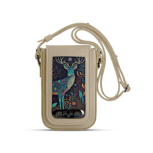 Beige Tagged Crossbag Deer - CANVAEGYPT