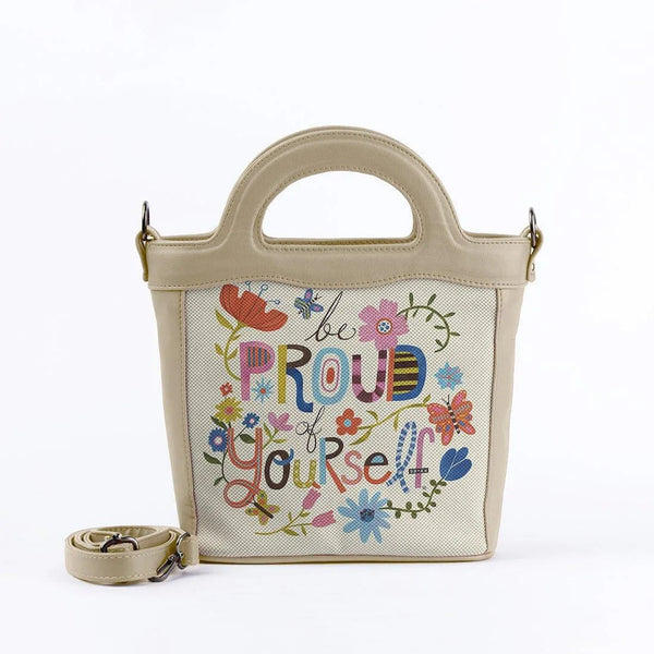 Beige Top Handle Handbag Be Proud - CANVAEGYPT