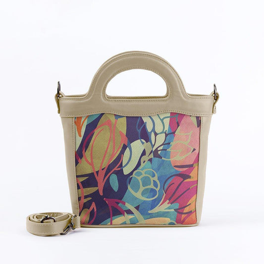 Beige Top Handle Handbag Sea Herbs - CANVAEGYPT