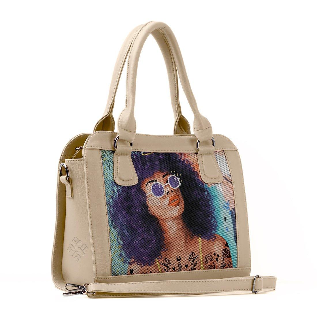 Beige Travel Hobo Bag Flamingo Queen - CANVAEGYPT