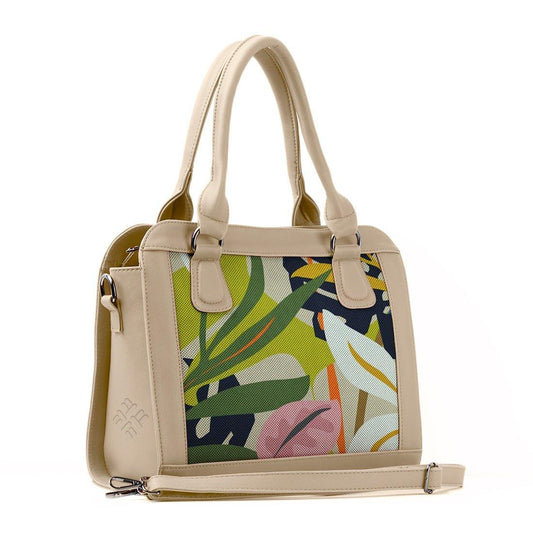 Beige Travel Hobo Bag Garden - CANVAEGYPT