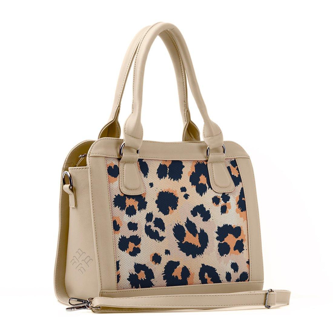 Beige Travel Hobo Bag Orange Cheetah - CANVAEGYPT