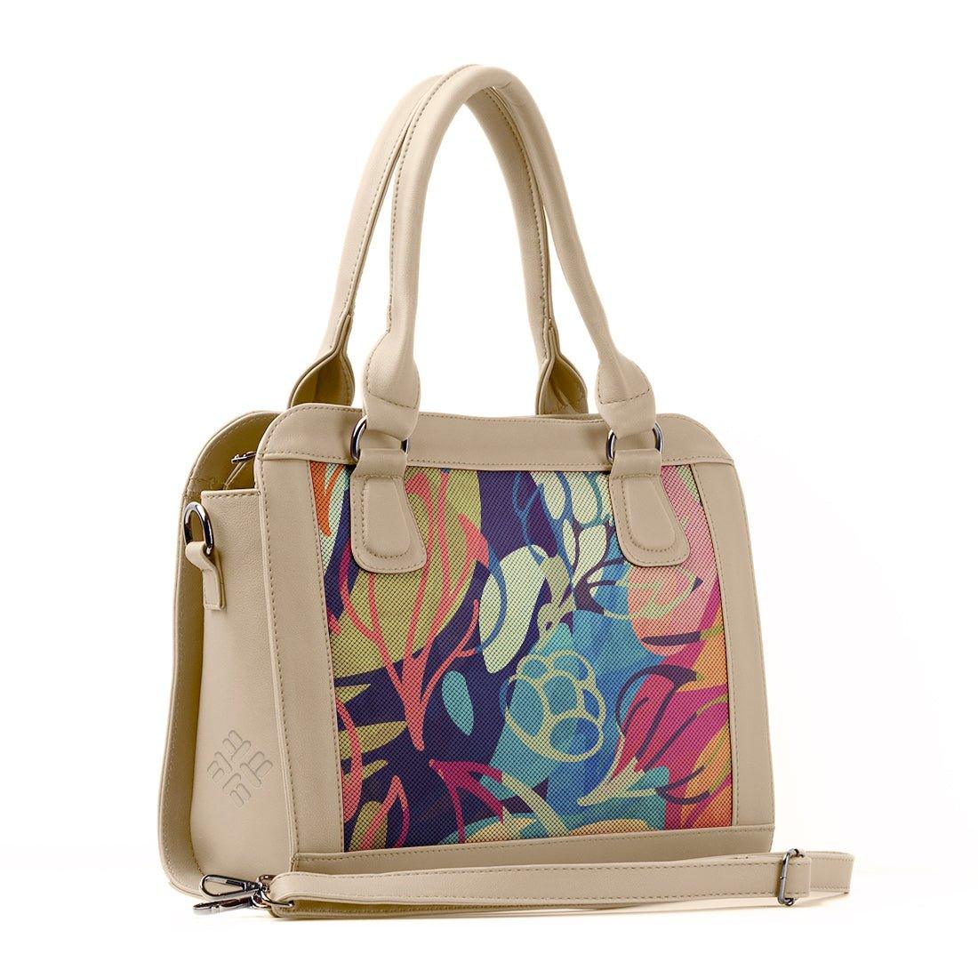 Beige Travel Hobo Bag Sea Herbs - CANVAEGYPT