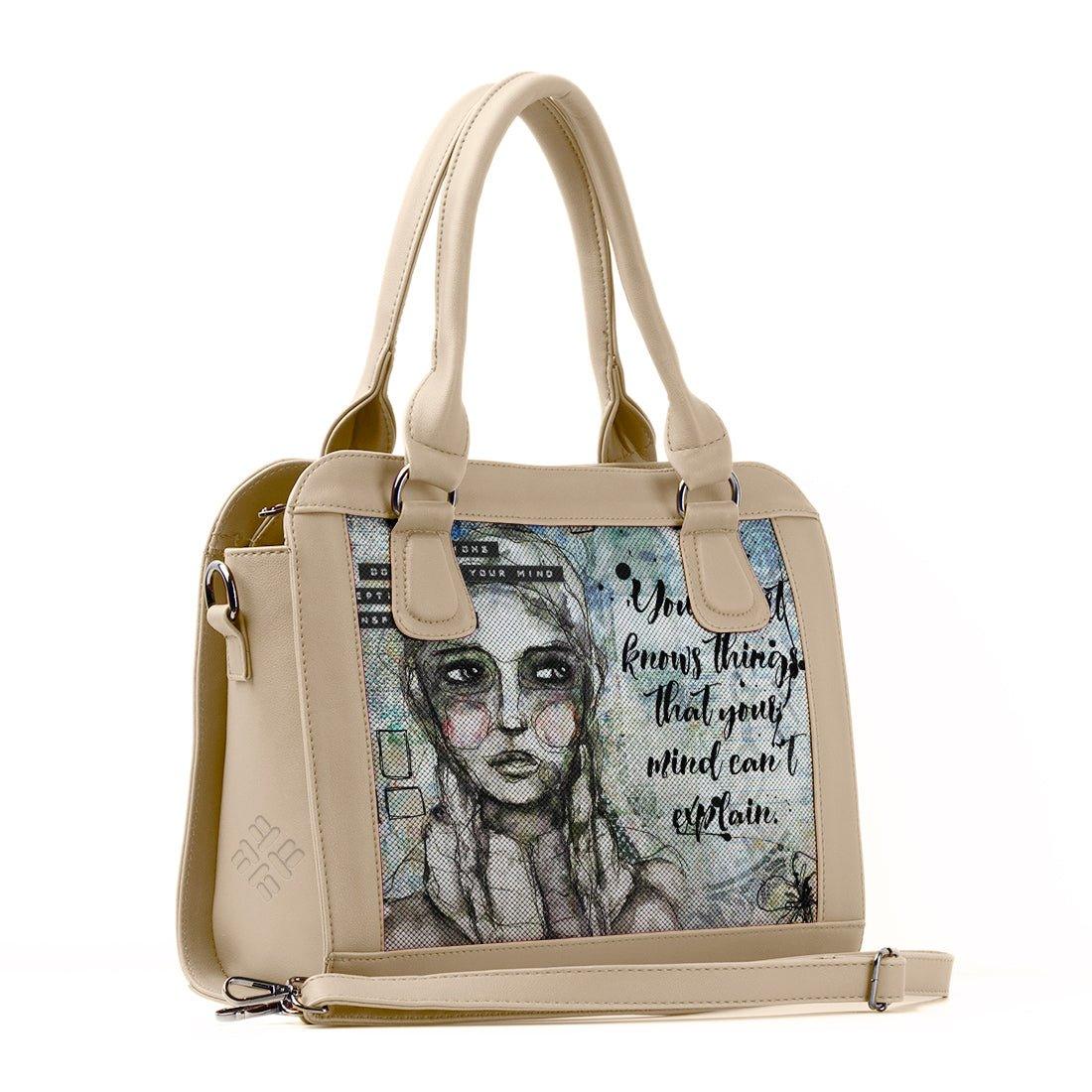 Beige Travel Hobo Bag Vision - CANVAEGYPT