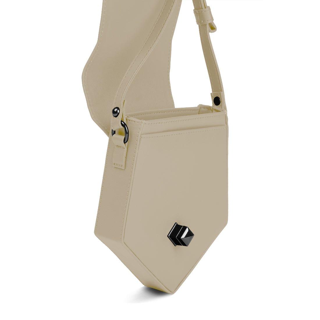 Beige Triangles Crossbag African Arrows - CANVAEGYPT