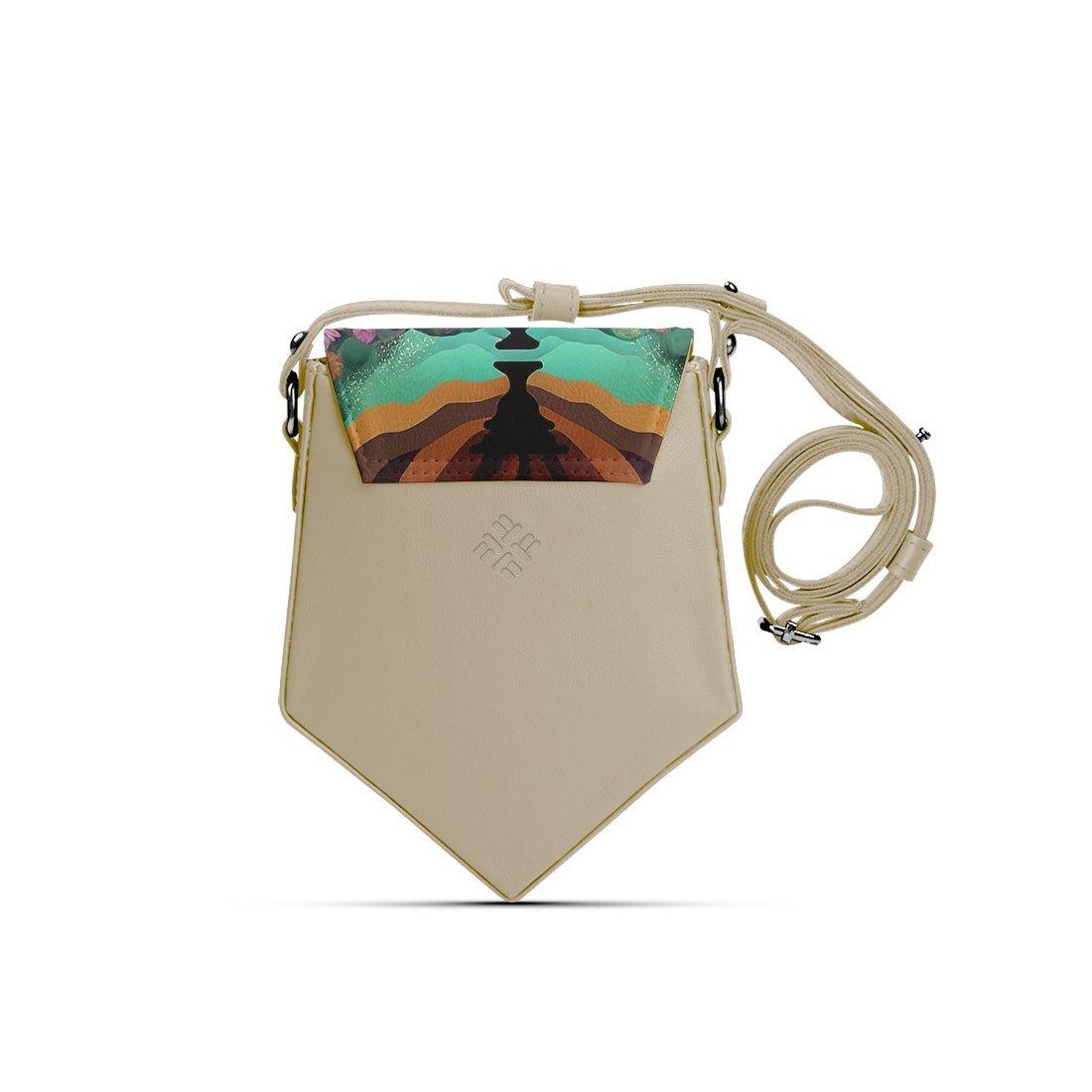 Beige Triangles Crossbag Sea Queen - CANVAEGYPT