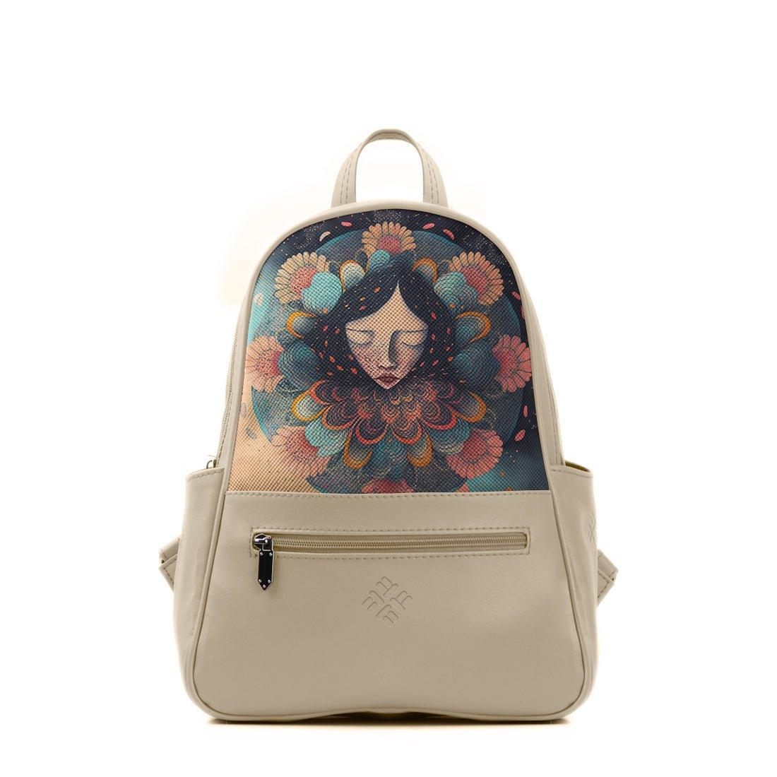 Beige Vivid Backpack Mandala Style - CANVAEGYPT