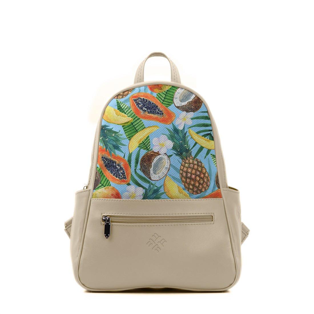 Beige Vivid Backpack tropical pineapple - CANVAEGYPT