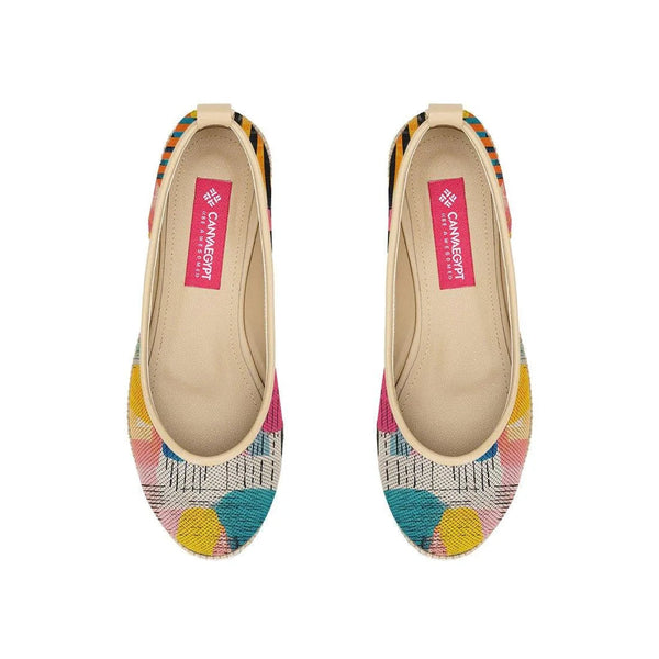 Beige Voyage Round Toe Colorful - CANVAEGYPT