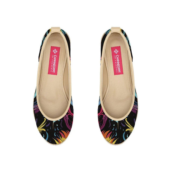 Beige Voyage Round Toe Dazzling - CANVAEGYPT