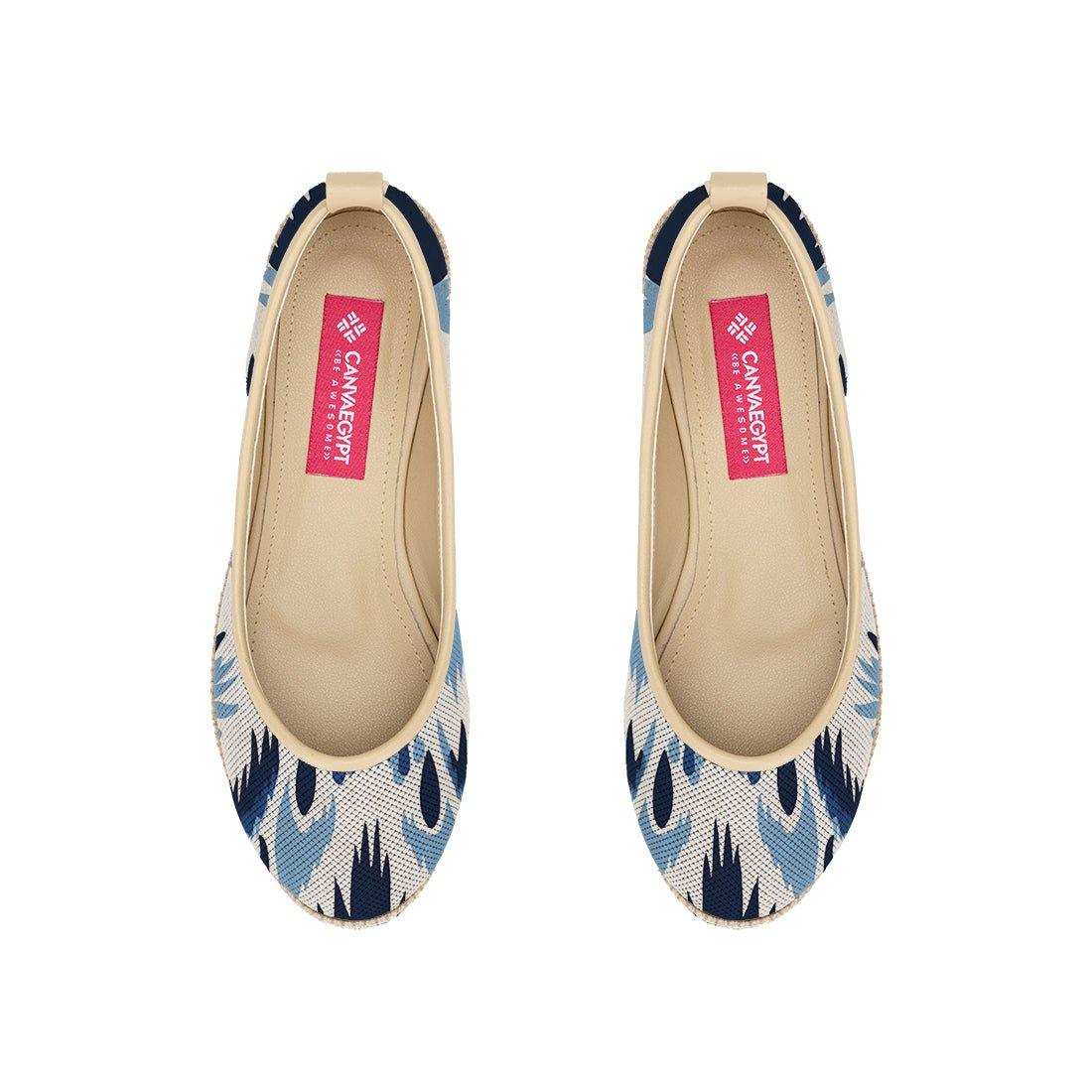 Beige Voyage Round Toe Feather - CANVAEGYPT
