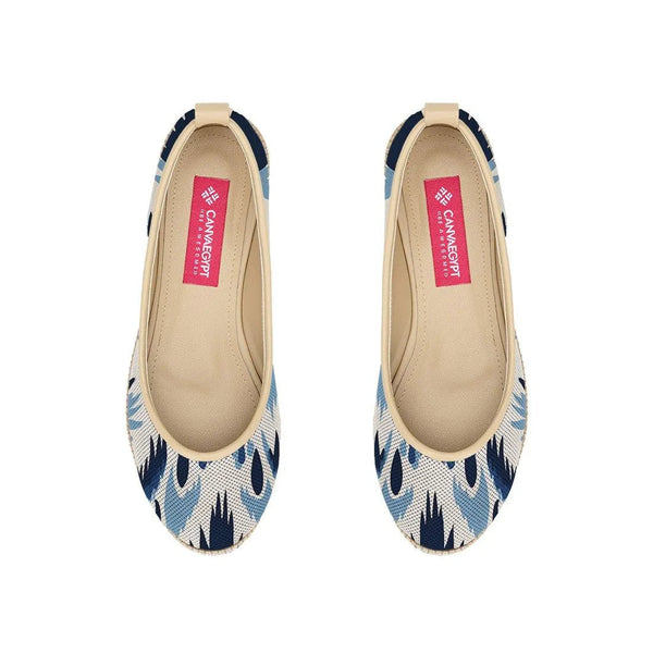 Beige Voyage Round Toe Feather - CANVAEGYPT