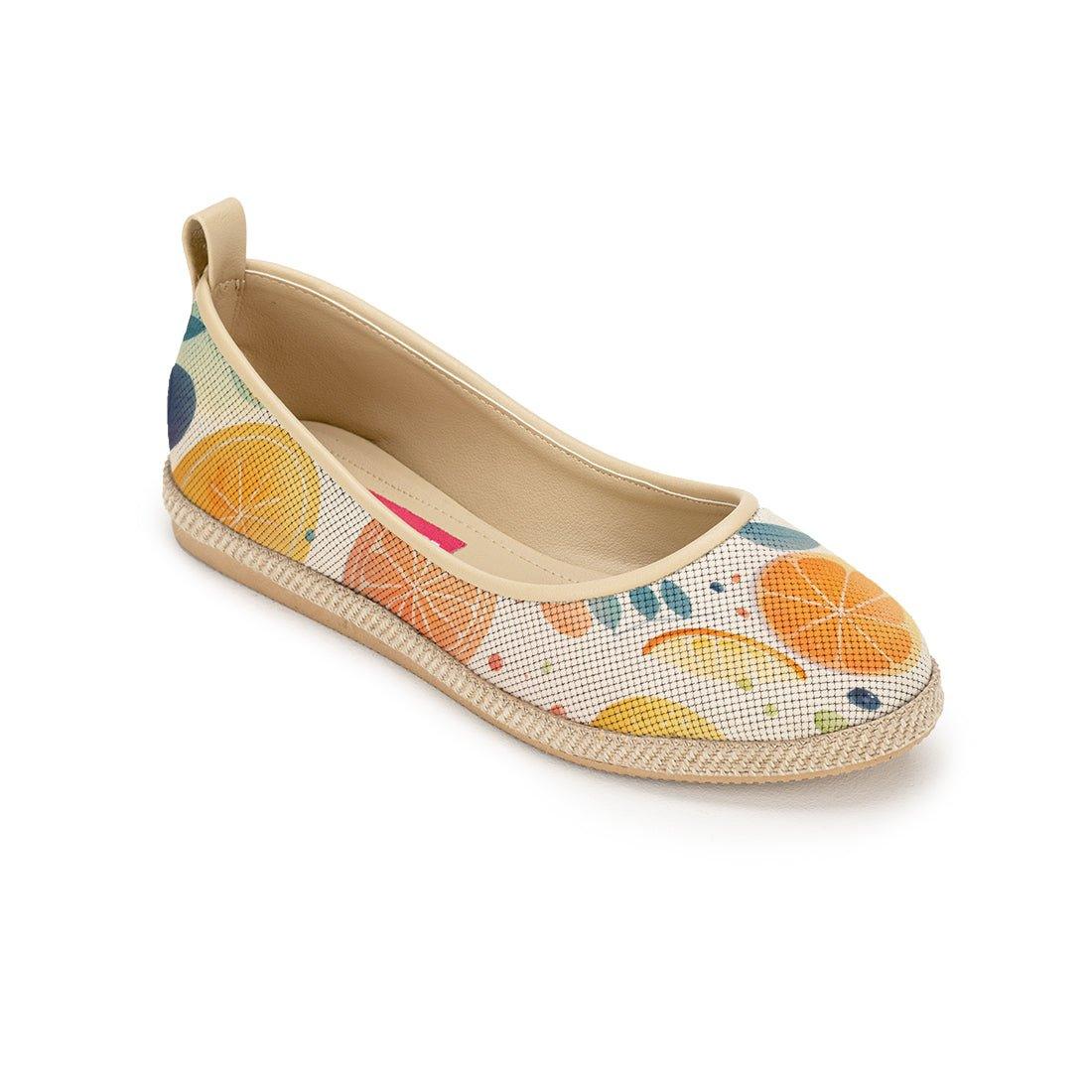 Beige Voyage Round Toe Fruits - CANVAEGYPT