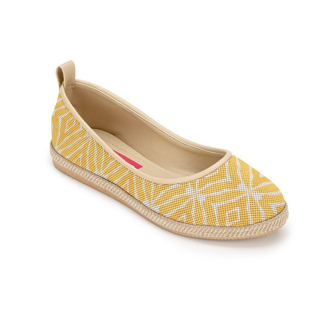 Beige Voyage Round Toe Point - CANVAEGYPT