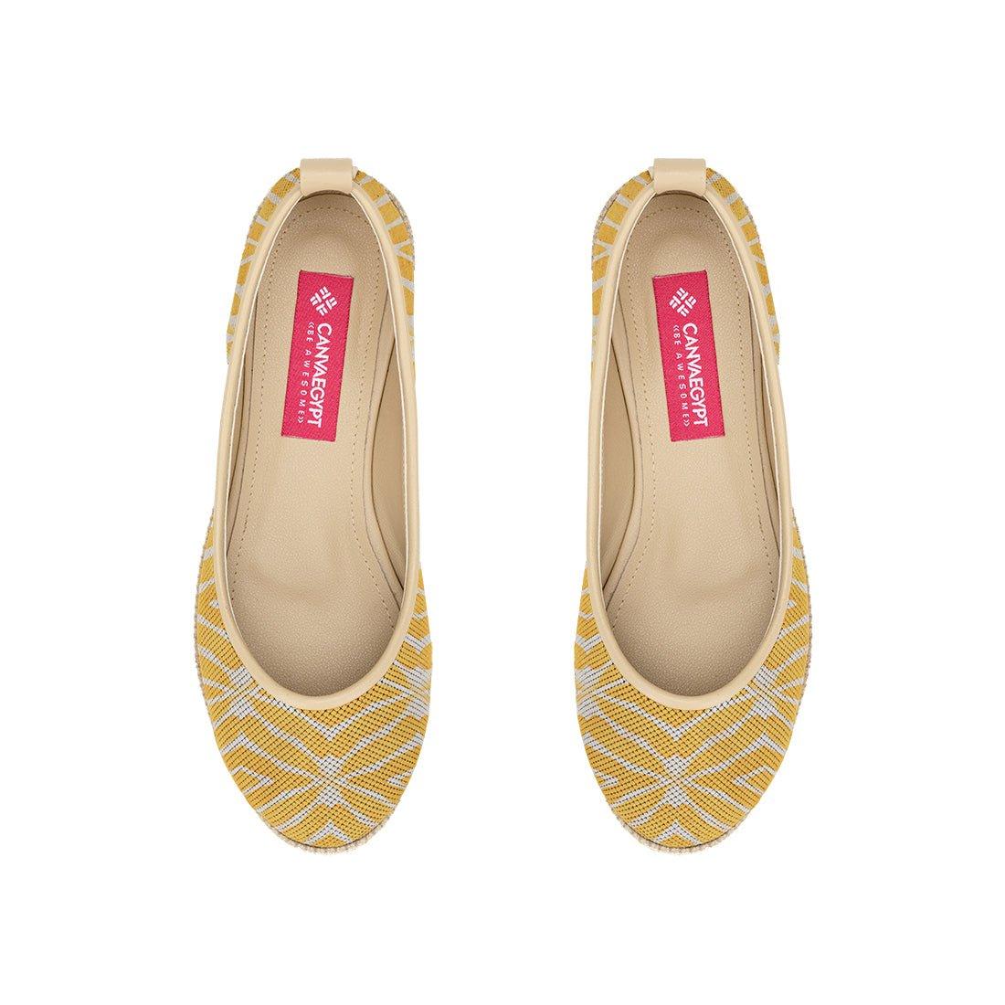 Beige Voyage Round Toe Point - CANVAEGYPT