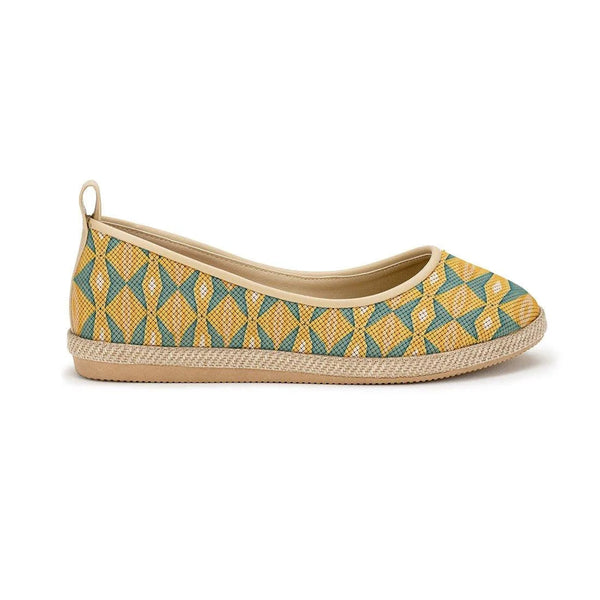 Beige Voyage Round Toe Quadrilateral