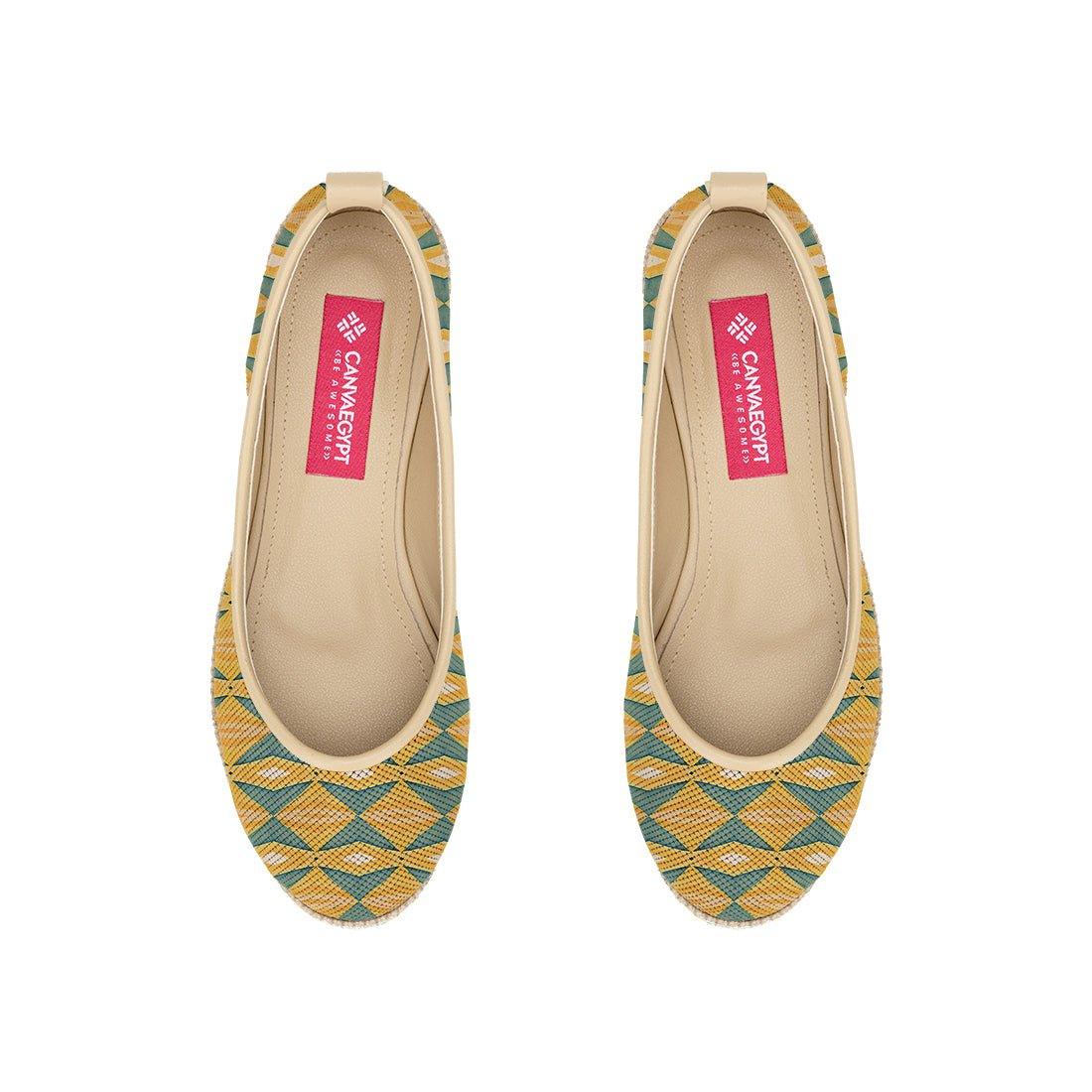 Beige Voyage Round Toe Quadrilateral - CANVAEGYPT